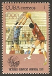 Stamps Cuba -  victorias olimpicas en montreal 76, balonvolea