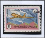 Stamps Afghanistan -  Tupolev TU-104