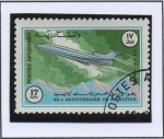 Stamps Afghanistan -  Ilyushin IL-62