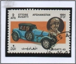 Stamps Afghanistan -  Ettone Bugatti (1881-1974)