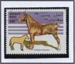 Stamps Afghanistan -  Pliohippus (piliocene)