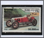 Stamps Afghanistan -  Coches de carreras antiguos año1930