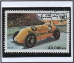 Stamps Afghanistan -  Coches de carreras antiguos año1937