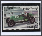 Stamps Afghanistan -  Coches de carreras antiguos año1941