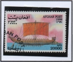 Stamps Afghanistan -  Barcos Antiguos : Grecia birerne