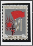 Stamps Albania -  Bandera