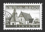 Stamps : Europe : Finland :  407 - Iglesia de Lammi