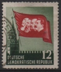 Stamps Germany -  Torre Spasski y Bandera