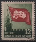 Stamps Germany -  Torre Spasski y Bandera