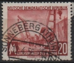 Stamps Germany -  Grúa d' Ferrocarril