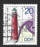 Sellos de Europa - Alemania -  1555 - Faro de Darsser Ort (DDR)