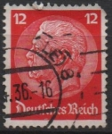 Stamps Germany -  Pres, Von Hindenburg