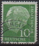 Stamps Germany -  Pres. Theodor Heuss