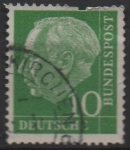 Stamps Germany -  Pres. Theodor Heuss