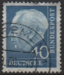 Stamps Germany -  Pres. Theodor Heuss