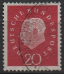 Stamps Germany -  pres. Theodor Heuss