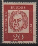 Stamps Germany -  Johann Sebastian Bach