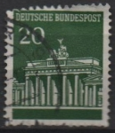 Stamps Germany -  Puerta d' Brandenburgo