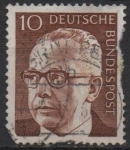 Stamps Germany -  Pres. Gustav Heinemann