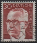 Stamps Germany -  Pres. Gustav Heinemann