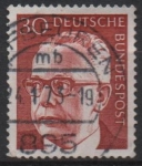 Stamps Germany -  Pres. Gustav Heinemann