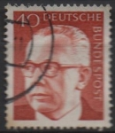 Stamps Germany -  Pres. Gustav Heinemann