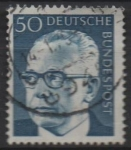 Stamps Germany -  Pres. Gustav Heinemann