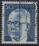 Stamps Germany -  Pres. Gustav Heinemann