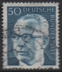 Stamps Germany -  Pres. Gustav Heinemann