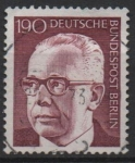 Stamps Germany -  Pres. Gustav Heinemann