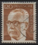 Stamps Germany -  Pres. Gustav Heinemann