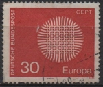 Stamps Germany -  Europa 1970