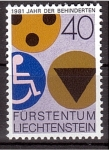 Stamps Liechtenstein -  Año intern. del minusvalido