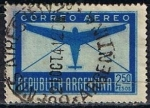 Stamps Argentina -  Avion y sobre