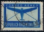 Stamps Argentina -  Avion y sobre