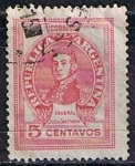 Stamps Argentina -  General San Martin