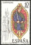 Stamps Spain -  2721 - Vidriera en la Catedral de León, Rey Bíblico