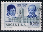 Sellos de America - Argentina -  Juan Larrea y Domingo <matheu