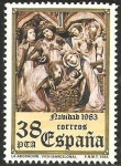 Stamps Spain -  2730 - Navidad, La Adoración en Vich, Barcelona