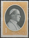 Sellos de America - Argentina -  Papa Pio XII