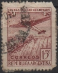 Stamps Argentina -  Avion y Iguazul