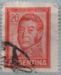 Stamps Argentina -  General San Martin