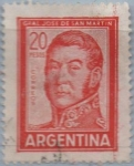 Stamps Argentina -  General San Martin