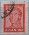 Stamps Argentina -  General San Martin