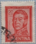 Stamps Argentina -  General San Martin