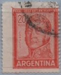 Stamps Argentina -  General San Martin