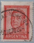 Stamps Argentina -  General San Martin