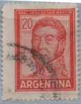 Stamps Argentina -  General San Martin