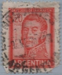 Stamps Argentina -  General San Martin