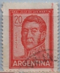 Stamps Argentina -  General San Martin